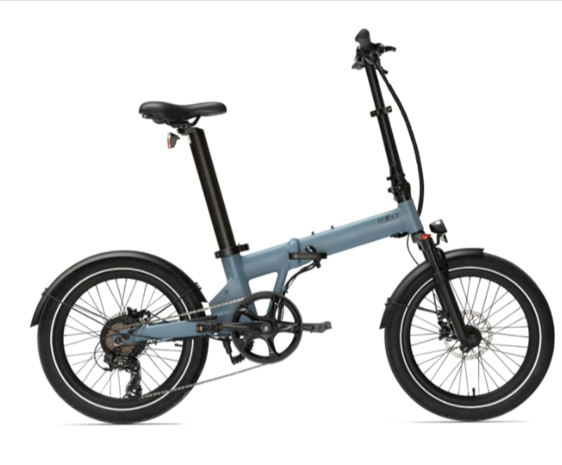 Eovolt Afternoon 20 Suspension Folding E Bike in Ocean Blue -1